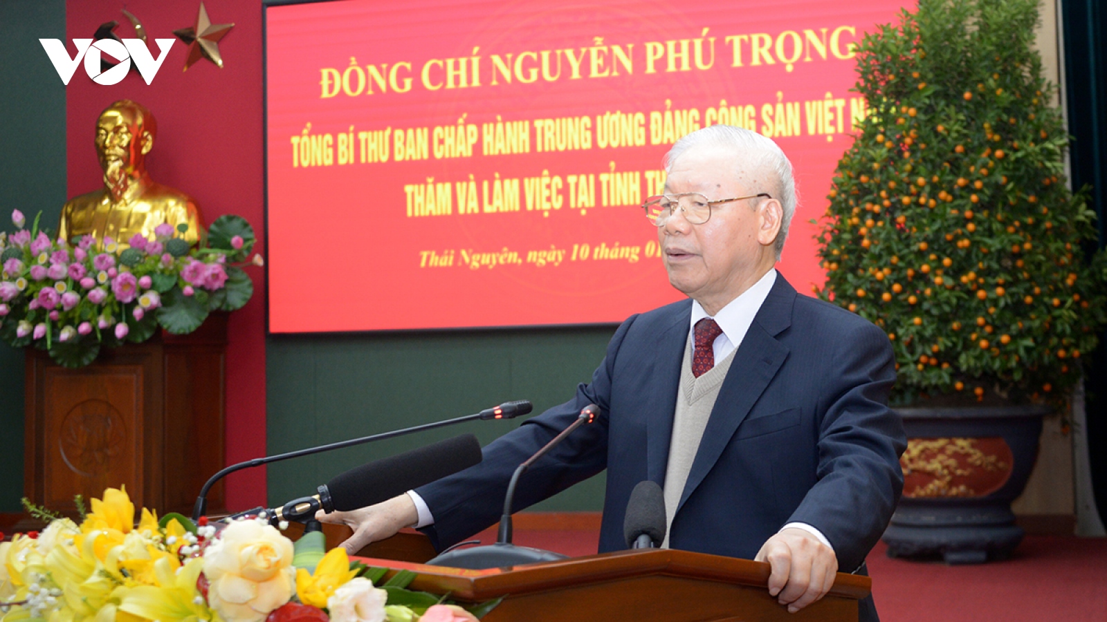 Toàn văn phát biểu của Tổng Bí thư nhân dịp về thăm, chúc Tết tại Thái Nguyên